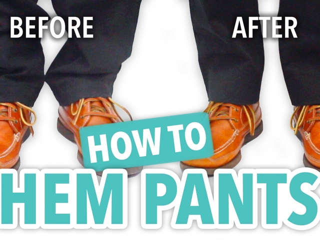 How to Hem Pants, Hem Pants the Easy Way